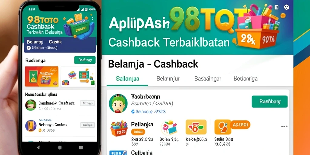 Antarmuka aplikasi 98TOTO yang sederhana dan menarik untuk cashback.