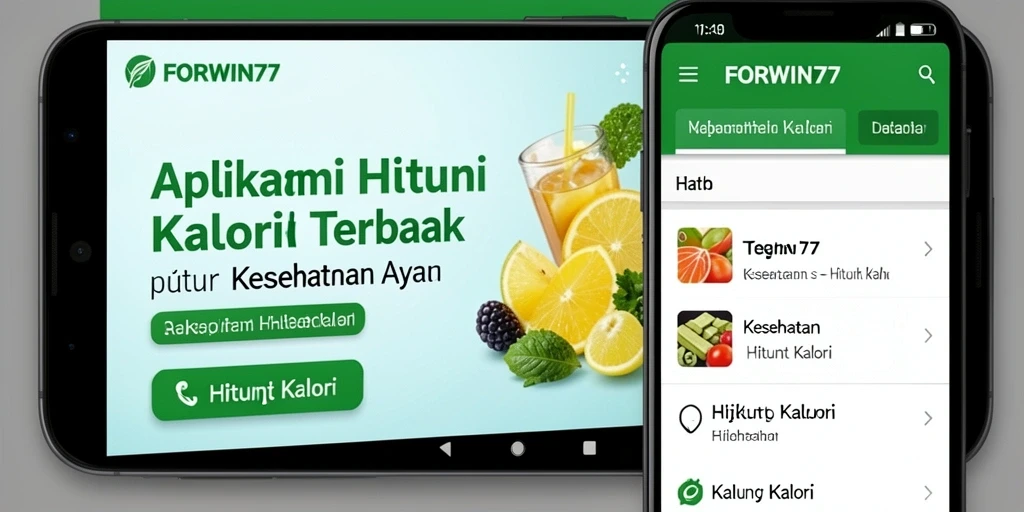 Antarmuka FORWIN77 yang sederhana dan efektif untuk menghitung kalori.