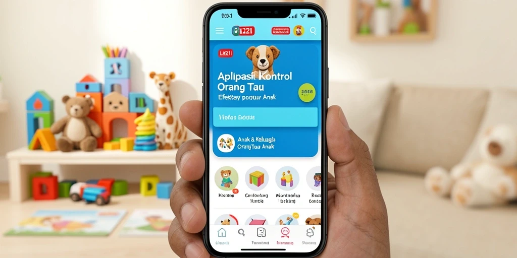 Tampilan antarmuka LK21 yang intuitif untuk kontrol orang tua.