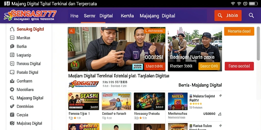 Tampilan antarmuka SENSASI777 yang menarik dan mudah digunakan.